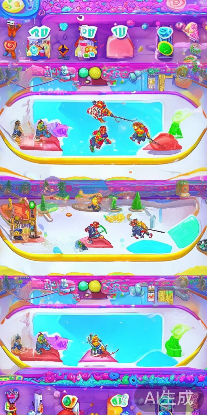 作为一款融合了传统冰球元素与糖果派对风格的游戏，糖